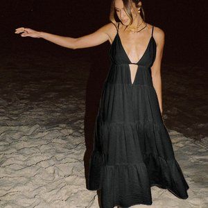 Sndys Indigo Dress Black Maxi